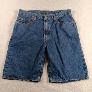 Vintage 00s Levis 569 Shorts Mens 36 Blue Denim Loose Straight Fit Y2K Skater
